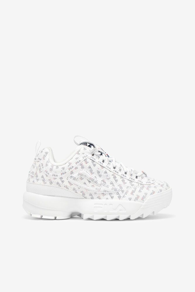 Fila Disruptor 2 Multi White Sneakers Womens - NZ 13624-PDVB